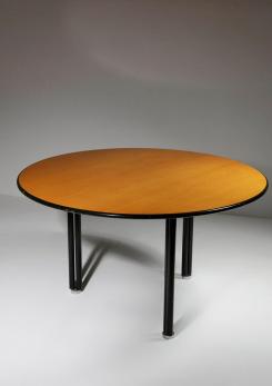 Compasso - Round "Doppietta" Table by Luigi Caccia Dominioni for Azucena