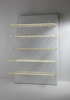 Compasso - Wall Lighting Shelf by Roberto Monsani for Acerbis