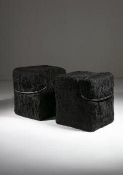 Compasso - Pair of "Blocco" Chairs by Nanda Vigo for Driade