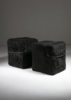 Compasso - Pair of "Blocco" Chairs by Nanda Vigo for Driade