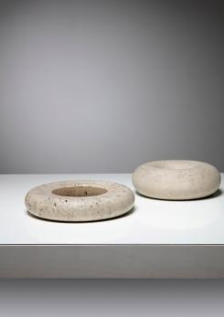 Compasso - Set of Two Stone Centerpieces by Giusti and Di Rosa for Up&Up