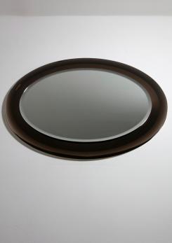 Compasso - Italian 70s Oval Wall Mirror