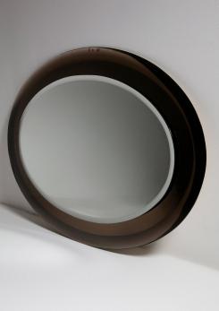 Compasso - Italian 70s Oval Wall Mirror