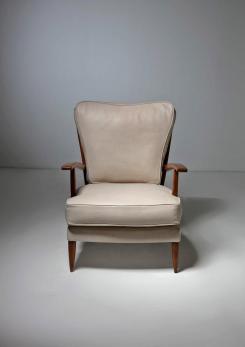 Compasso - Paolo Buffa Leather Lounge Chair