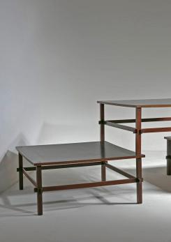 Compasso - Set of Two Coffee Tables Model 740 by Gianfranco Frattini for Cassina