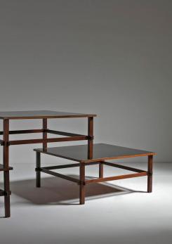 Compasso - Set of Three Coffee Tables Model 740 by Gianfranco Frattini for Cassina