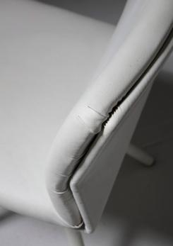 Compasso - Set of White Leather Chairs