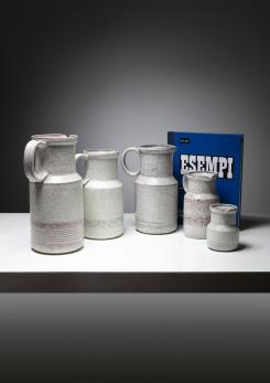 Compasso - Set of Five Ceramic Pitchers by Alessio Tasca