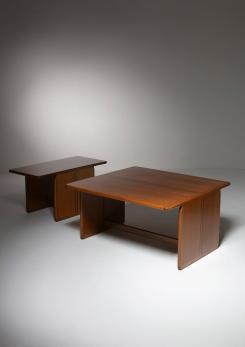 Compasso - "Tris" Set of Nesting Tables by Afra and Tobia Scarpa for Maxalto