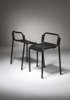 Compasso - Pair of "CDO" Stools by Caccia Dominioni for Azucena