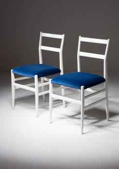 Compasso - Set of Four "Leggera" Chairs by Gio Ponti for Cassina