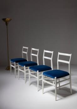 Compasso - Set of Four "Leggera" Chairs by Gio Ponti for Cassina
