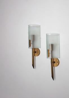 Compasso - Pair of Wall Lamps by Angelo Lelii for Arredoluce