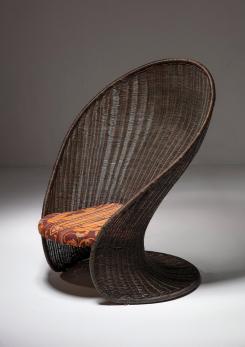 Compasso - "Foglia" Lounge Chair by Travasa for Bonacina Compasso - "Foglia" Lounge Chair by Travasa for Bonacina