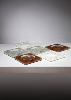 Compasso - Set of Six Plexiglass Centerpieces by Ingo Knuth for Soldi & Scati