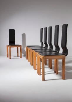 Compasso - Set of Six "De Nos" Chairs by Angelo Mangiarotti for Skipper Compasso - Set of Six "De Nos" Chairs by Angelo Mangiarotti for Skipper