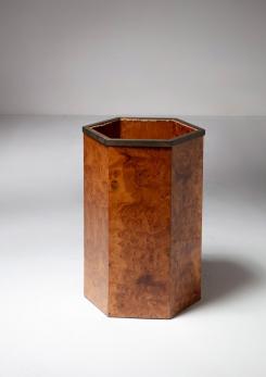 Compasso - Italian 70s Burl Umbrella Stand