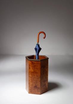 Compasso - Italian 70s Burl Umbrella Stand