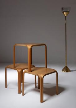 Compasso - Three Stools Model "X 601" by Alvar Aalto for Artek