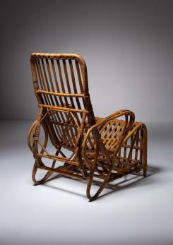 Compasso - Italian 60s Reclining Wicker Chair