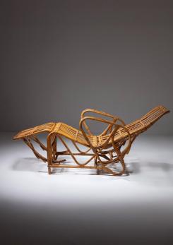 Compasso - Italian 60s Reclining Wicker Chair