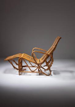 Compasso - Italian 60s Reclining Wicker Chair