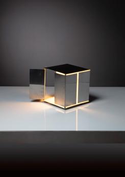 Compasso - Steel Kinetic Table Lamp by Paolo Tilche for Arform