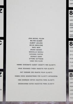 Compasso - Olivetti Catalog Poster Compasso - Olivetti Catalog Poster