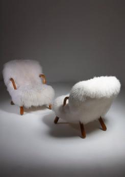 Compasso - Pair of "Clam Chairs" by Madsen & Schübel