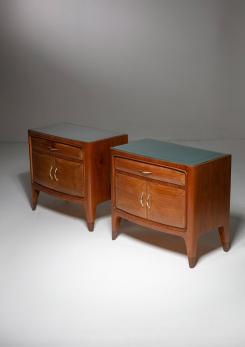 Compasso - Pair of Italian 60s Night Stands in the style of Paolo Buffa Compasso - Pair of Italian 60s Night Stands in the style of Paolo Buffa