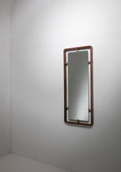 Compasso - Wood Mirror attributed to Santambrogio & De Berti Compasso - Wood Mirror attributed to Santambrogio & De Berti
