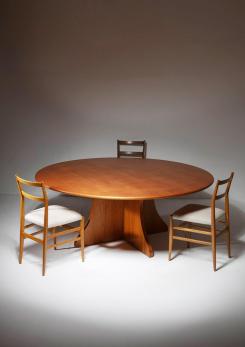 Compasso - Large Round Table designed by Luigi Caccia Dominioni