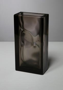 Compasso - "Optical" Glass Vase by Ladislav Oliva for Exbor Compasso - "Optical" Glass Vase by Ladislav Oliva for Exbor
