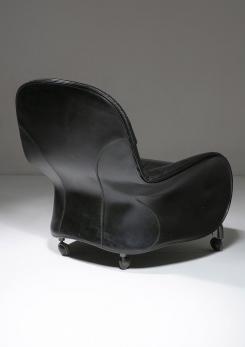 Compasso - "Lousiana" Lounge Chair with Ottoman by Vico Magistretti for De Padova