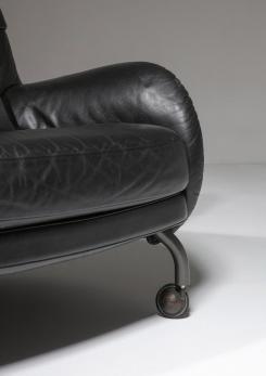 Compasso - "Lousiana" Lounge Chair with Ottoman by Vico Magistretti for De Padova
