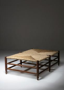 Compasso - Italian 50s Large Chestnut Bench