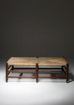Compasso - Italian 50s Large Chestnut Bench Compasso - Italian 50s Large Chestnut Bench