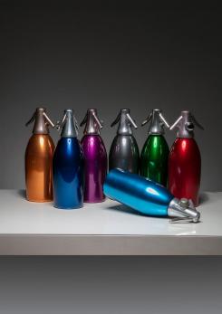Compasso - Set of Seven Soda Siphons by Sergio Asti for Saccab