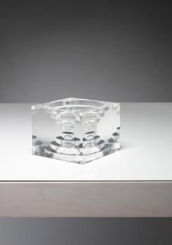 Compasso - Geometric Plexiglass Table Sculpture by Guzzini Compasso - Geometric Plexiglass Table Sculpture by Guzzini