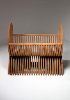 Compasso - "Annabella" Cradle by Mario Ceroli for Poltronova Compasso - "Annabella" Cradle by Mario Ceroli for Poltronova