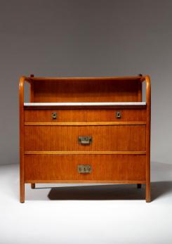 Compasso - Italian 50s Chest of Drawers with Marble Top