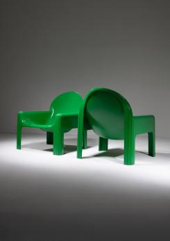 Compasso - Pair of "4794" Armchairs by Gae Aulenti for Kartell Compasso - Pair of "4794" Armchairs by Gae Aulenti for Kartell