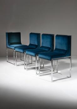 Compasso - Set of Four "Wright/Wright" Chairs by Nanda Vigo for Driade