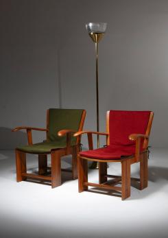 Compasso - Pair of Chairs Model 771 by Carlo Scarpa for Bernini