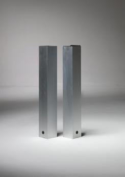 Compasso - Set of Two "Ponza" Floor Ashtrays by Bruno Munari for Danese Compasso - Set of Two "Ponza" Floor Ashtrays by Bruno Munari for Danese