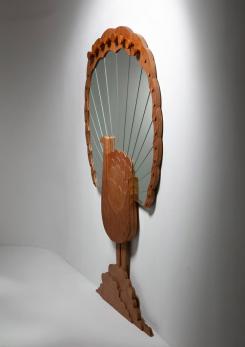 Compasso - Peacock Shaped Wall Mirror by Pallucco Compasso - Peacock Shaped Wall Mirror by Pallucco