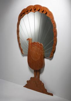 Compasso - Peacock Shaped Wall Mirror by Pallucco Compasso - Peacock Shaped Wall Mirror by Pallucco