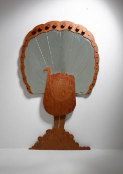 Compasso - Peacock Shaped Wall Mirror by Pallucco Compasso - Peacock Shaped Wall Mirror by Pallucco