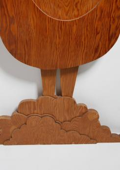 Compasso - Peacock Shaped Wall Mirror by Pallucco