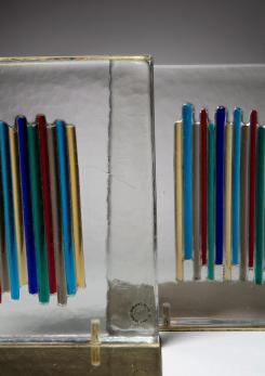 Compasso - Pair of Bookends by Venini